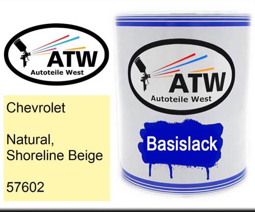 Chevrolet, Natural, Shoreline Beige, 57602: 1L Lackdose, von ATW Autoteile West.